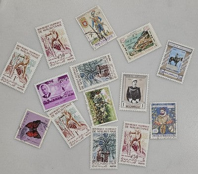 Vintage Unchecked International Mauritanie Stamps #0420