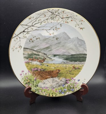 VintageRoyal Worcester "September on the Moors" 1979 Franklin Porcelain Collecto