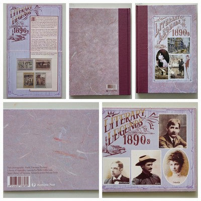 Literary Legends of the 1890s Book & Stamp Pack - Henry Lawson, Banjo Paterson