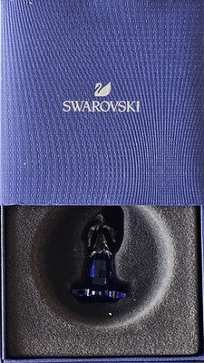 Swarovski Crystal Blue Flower Figurine with Original Box