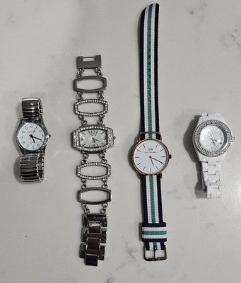 Women's Assorted Watches Quartz Elite, Trophy, Daniel Wellington x 4