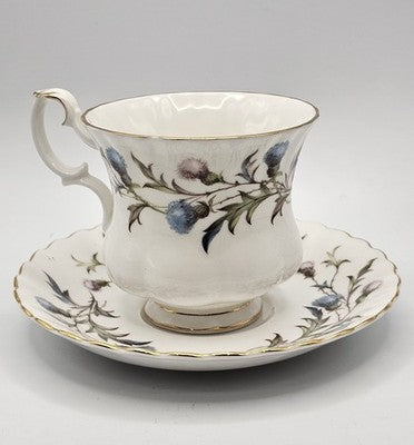 Royal Albert Bone China Brigadoon Tea Cup & Saucer Set - Made in England