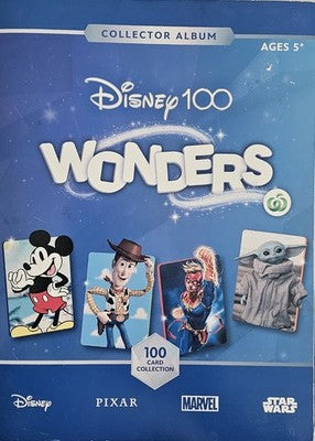 Woolworths Disney 100 Wonders Collector Trading Cards 2023, 104 total in ALBUM