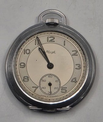 Vintage Kienzle Pocket Watch - Made in Germany - Art Deco Cream Dial - Sub Seco