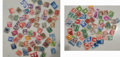 Vintage Collection of Used Postage Stamps from Denmark #0420