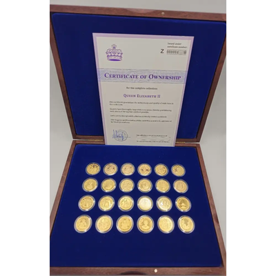Royal House of Windsor Gold Plated Collectible Coin – Boxed Collection with COA