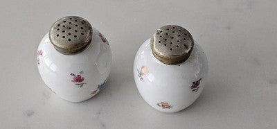 Vintage Gerold Porzellan Bavaria Floral Porcelain Salt and Pepper Shakers Set
