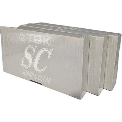 Three Sealed TDK SC Sharp & Clear Cassette Tapes New in Box