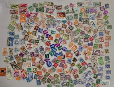 Vintage Collection of Stamps From Mixed International Countries #0420