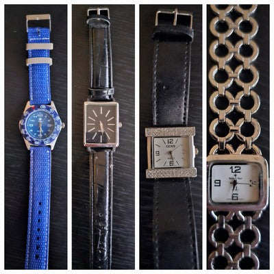 Set Of Four Mixed Brand Watches, Gems, Bella & Rose And ...#0521