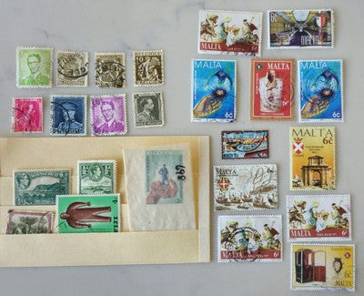 Vintage Collection of International Mixed Stamps #0420