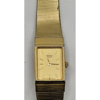 Seiko 1F20-5C10 Women's Watch - Gold Tone, Quartz