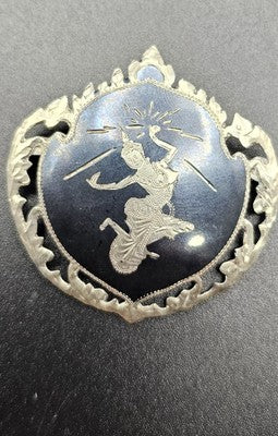 Vintage Antique Sterling Silver Siam(Thailand) Brooch