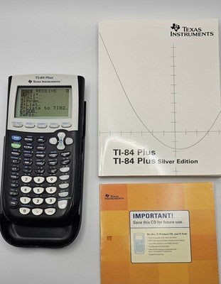 Texas Instruments TI-84 Plus Graphing Calculator - TESTED & WORKING with Manual