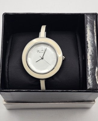 BEN de LISI Women's Cream Bangle Watch In Original Box - Working Condition