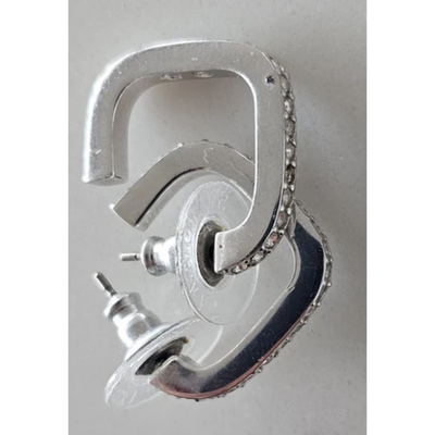 Swarovski Silver-Tone Crystal Earrings