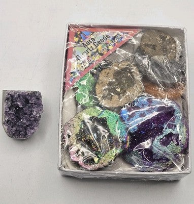 set 9 blocks/set natural stone crystal cave agate