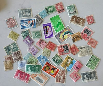 Vintage International Mixed Stamps #0420