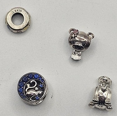 Mixed four Silver 925 Animal Jewelry Bracelet Charms NEW #002