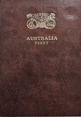 Dansco Australian Penny Album 1911-1964 Partial Collection King George V VI & QE