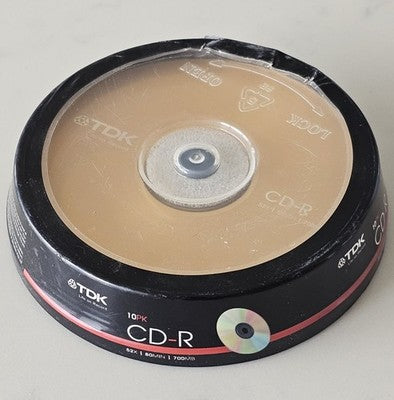 TDK CD-R 10-Pack Spindle 700MB 80Min 52x Life on Record Blank Media