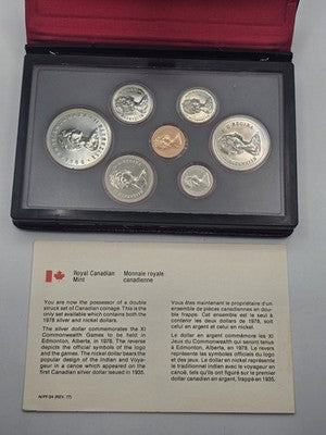 1978 Royal Canadian Mint Silver, Nickel And Bronze Coin Proof Set