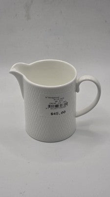 Wedgwood Gio White Bone China Cream Jug 7cl Textured Creamer Indonesia