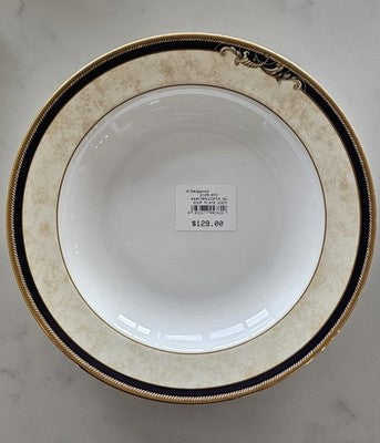 Wedgwood Cornucopia Bone China Rim Soup Bowl 23cm / 9" Made in Indonesia New