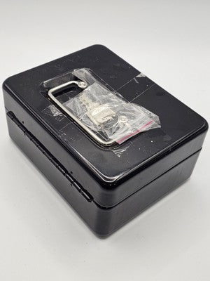 Metal Cash Box with Key Lock for Secure Money Storage and Organized Finances