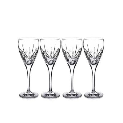 Royal Doulton- Karmen x4 Wine S/4 Verre Crystal Glass Set Code 4669