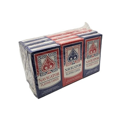 12 x NAVIGATOR Linen finish Bridge Poker PLAYING CARD SETS by Cartamundi