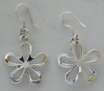 925 Sterling Silver Vintage Modernist Earrings