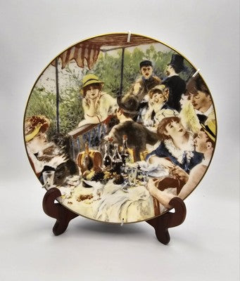 Renoir Luncheon of the Boating Party 10.5"Collectible Plate Kingsford Mint 1976