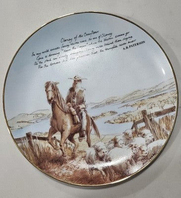 Banjo Paterson Clancy of the Overflow Collector Plate Westminster Australia 1984
