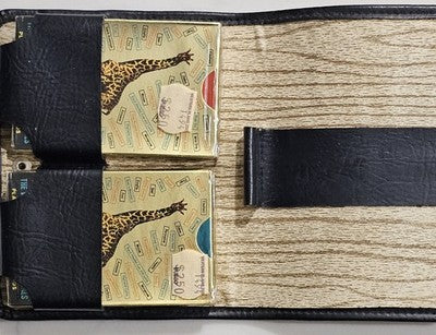 Vintage Western Plains Zoo Taronga Animal Double Deck Playing Cards in Vinyl Cas