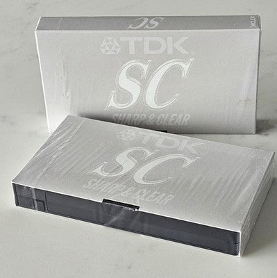 Lot of 2 TDK SC Sharp & Clear Blank VHS Video Cassette Tapes New Sealed