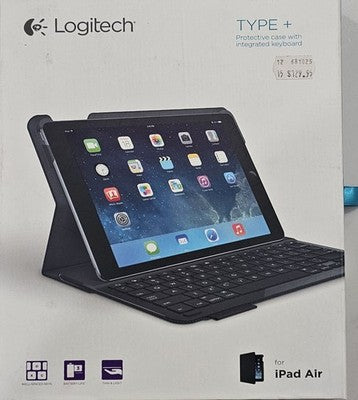 Logitech TYPE+ Protective Case with Integrated Bluetooth Keyboard for iPad Air