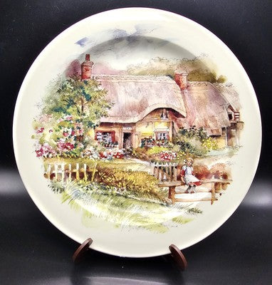 Poole England Cottage Scene 23cm Decorative Plate