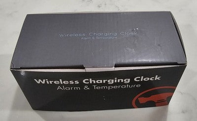 Bunnings Wireless Charging Alarm Clock with Temperature Display