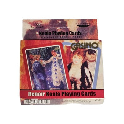 Renoir Koala CASINO Double Bridge Packs of Luxury PLAYING CARDS SET - Cartamundi