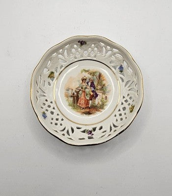 SCHUMANN BAVARIA GERMANY US Zone Porcelain Trinket Plate