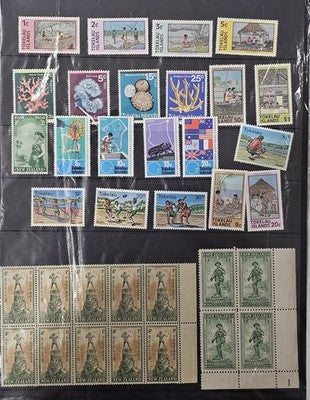 Vintage New Zealand & Tokelau Islands Stamp Collection - ANZAC & Health Issues