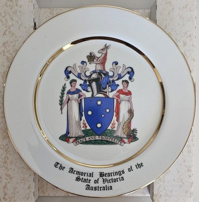 Westminster Fine China Armorial Bearings of the State of Victoria Australia Plat