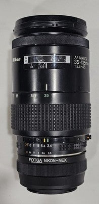 Nikon AF Nikkor 35-135mm f/3.5-4.5 Macro Zoom Lens FX Auto Focus Clean Optics