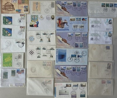 Lot of Australian Antarctic Territory & International FDCs - Ships & Polar Scene