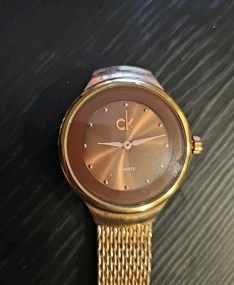 Calvin Klein Women's Quartz Wristwatch – Mesh Stainless Steel Strap – Working