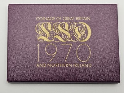 1970 Royal Mint UK North Ireland Coin Set-Decimal & Old Pre-Decimal Coins Folder