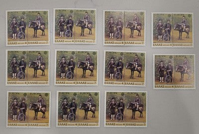 Vintage International 1979 Greac Europa 11 Sheets Stamps #0420
