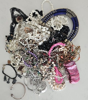 Bulk Lot Mixed Vintage & Modern Costume Jewelry - Necklaces, Charms, ....
