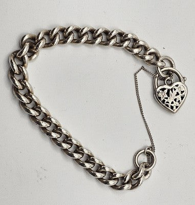 Antique Sterling Silver Chain Bracelet - 23gr